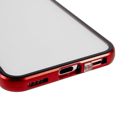 For Samsung Galaxy S21 5G Anti-peeping Magnetic Double-sided Tempered Glass Phone Case(Red) - Galaxy S21 5G Cases by buy2fix | Online Shopping UK | buy2fix