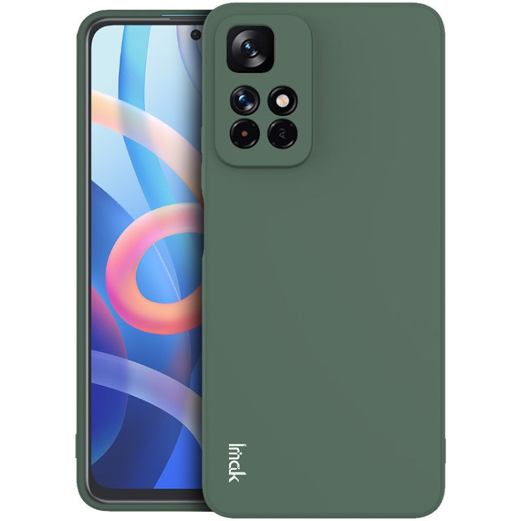 For Xiaomi Redmi Note 11 5G / Note 11T 5G IMAK UC-4 Series Straight Edge TPU Phone Case(Dark Green) - Xiaomi Cases by imak | Online Shopping UK | buy2fix