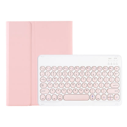 YA610B Candy Color Skin Feel Texture Round Keycap Bluetooth Keyboard Leather Case For Samsung Galaxy Tab S6 Lite 10.4 inch SM-P610 / SM-P615(Pink) - Samsung Keyboard by buy2fix | Online Shopping UK | buy2fix