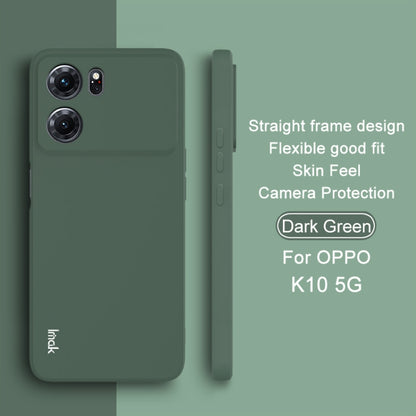 For OPPO K10 5G IMAK UC-4 Series Straight Edge TPU Phone Case(Dark Green) - OPPO Cases by imak | Online Shopping UK | buy2fix