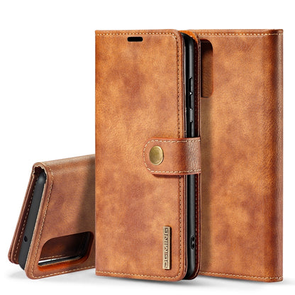 For Galaxy S20+ DG.MING Crazy Horse Texture Flip Detachable Magnetic Leather Case with Holder & Card Slots & Wallet(Brown) - Galaxy Phone Cases by DG.MING | Online Shopping UK | buy2fix