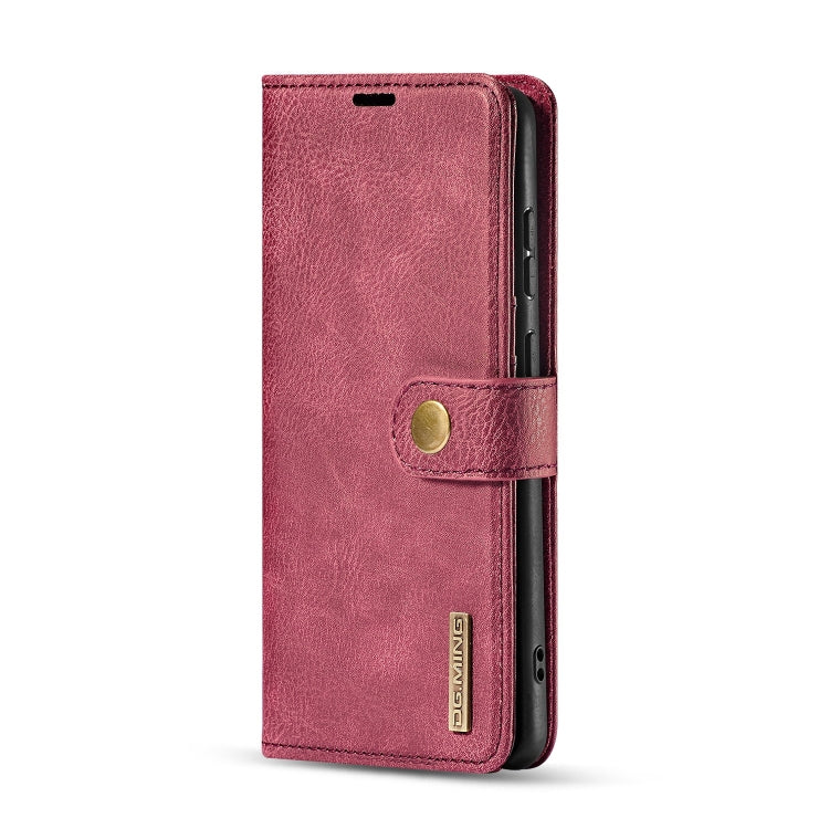 For Galaxy S20+ DG.MING Crazy Horse Texture Flip Detachable Magnetic Leather Case with Holder & Card Slots & Wallet(Red) - Galaxy Phone Cases by DG.MING | Online Shopping UK | buy2fix