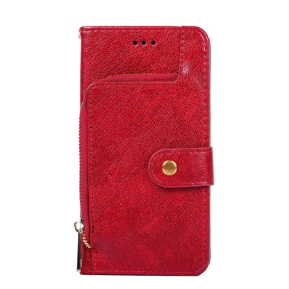 For Blackview A55 Zipper Bag Leather Phone Case(Red) - More Brand by buy2fix | Online Shopping UK | buy2fix