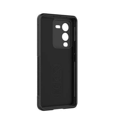For vivo S15 Pro 5G Magic Shield TPU + Flannel Phone Case(Black) - vivo Cases by buy2fix | Online Shopping UK | buy2fix