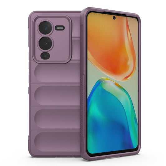 For vivo S15 Pro 5G Magic Shield TPU + Flannel Phone Case(Purple) - vivo Cases by buy2fix | Online Shopping UK | buy2fix