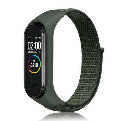 For Xiaomi Mi Band 7 Nylon Weave Watch Band(Army Green) - Watch Bands by buy2fix | Online Shopping UK | buy2fix