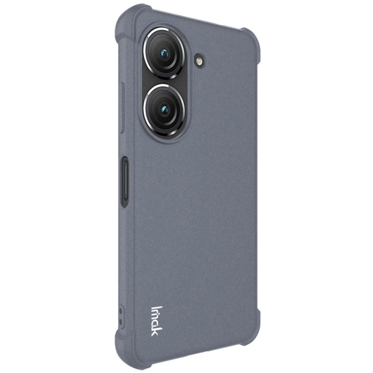 For Asus Zenfone 9 5G IMAK All-inclusive Shockproof Airbag TPU Case (Matte Grey) - ASUS Cases by imak | Online Shopping UK | buy2fix