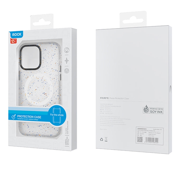 For iPhone 14 ROCK Guard Ink Splash MagSafe Phone Case (White) - iPhone 14 Cases by ROCK | Online Shopping UK | buy2fix