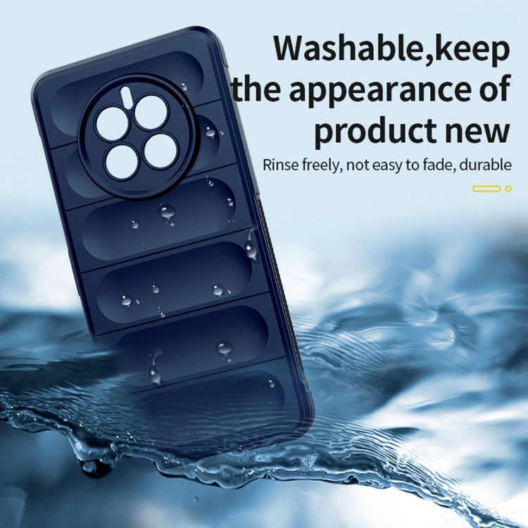 For Huawei Mate 50 Magic Shield TPU + Flannel Phone Case(Light Blue) - Huawei Cases by buy2fix | Online Shopping UK | buy2fix