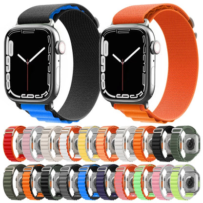 Nylon Watch Band for Apple Watch Series 9&8&7 41mm / SE 3&SE 2&6&SE&5&4 40mm / 3&2&1 38mm(Orange) - Watch Bands by buy2fix | Online Shopping UK | buy2fix