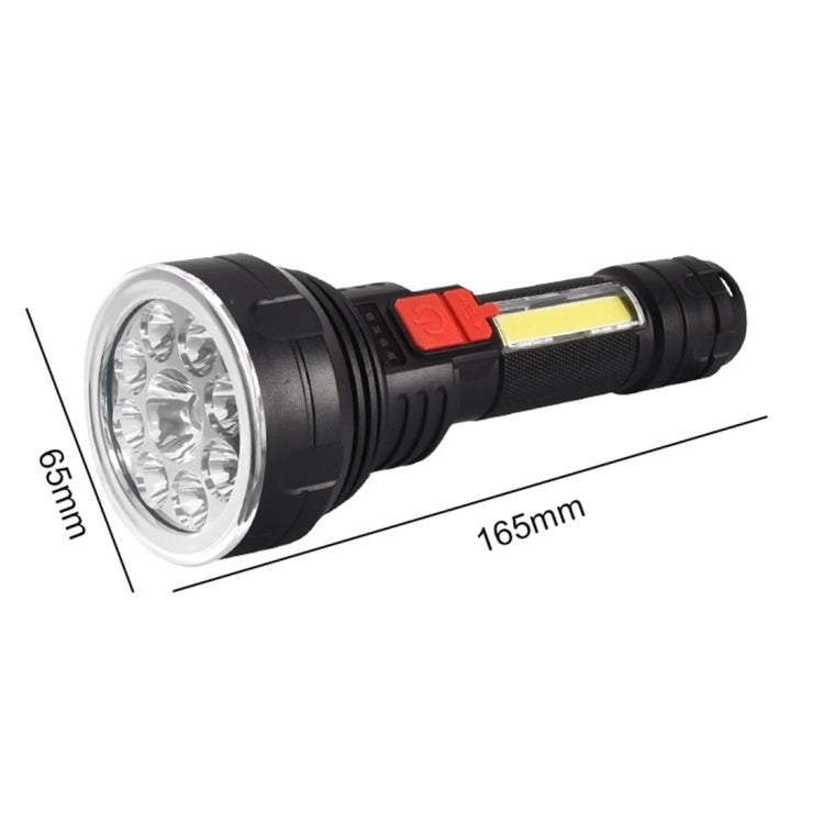 USB Rechargeable 9 LED Portable Flashlight - LED Flashlight by buy2fix | Online Shopping UK | buy2fix