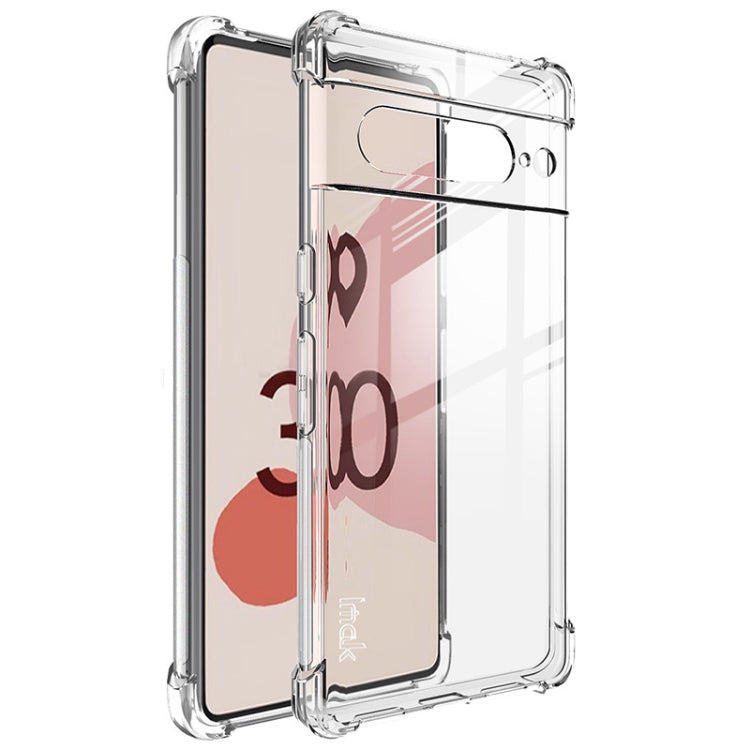 For Google Pixel 7 Pro imak Shockproof Airbag TPU Phone Case(Transparent) - Google Cases by imak | Online Shopping UK | buy2fix