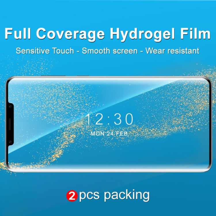 For Huawei Mate 50 Pro 2pcs imak Curved Full Screen Hydrogel Film Protector - Huawei Tempered Glass by imak | Online Shopping UK | buy2fix
