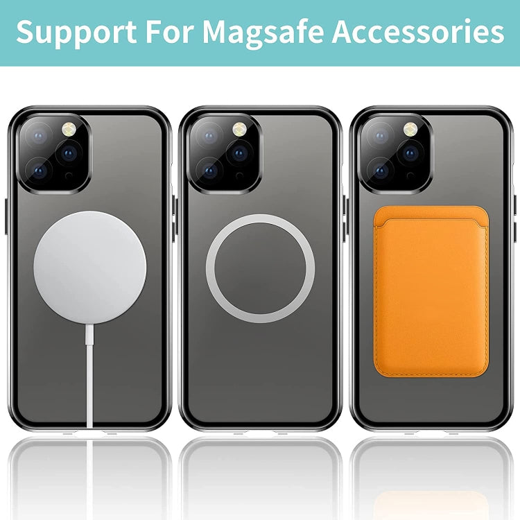 For iPhone 12 Pro Max 360 Full Body Magnetic Frosted Magsafe Phone Case(Gold) - iPhone 12 Pro Max Cases by buy2fix | Online Shopping UK | buy2fix