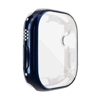 For Apple Watch 8 / 7 45mm All-inclusive Plating TPU Shockproof Case(Blue) - Watch Cases by buy2fix | Online Shopping UK | buy2fix