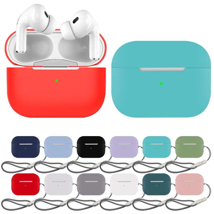 For AirPods Pro 2 Earphone Silicone Protective Case(Dark Blue) - For AirPods Pro 2 by buy2fix | Online Shopping UK | buy2fix