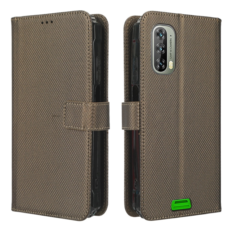 For Blackview BV7100 Diamond Texture Leather Phone Case(Brown) - More Brand by buy2fix | Online Shopping UK | buy2fix