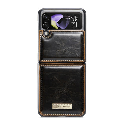 For Samsung Galaxy Z Flip4 CaseMe 003 Crazy Horse Texture Leather Phone Case(Coffee) - Galaxy Z Flip4 5G Cases by CaseMe | Online Shopping UK | buy2fix