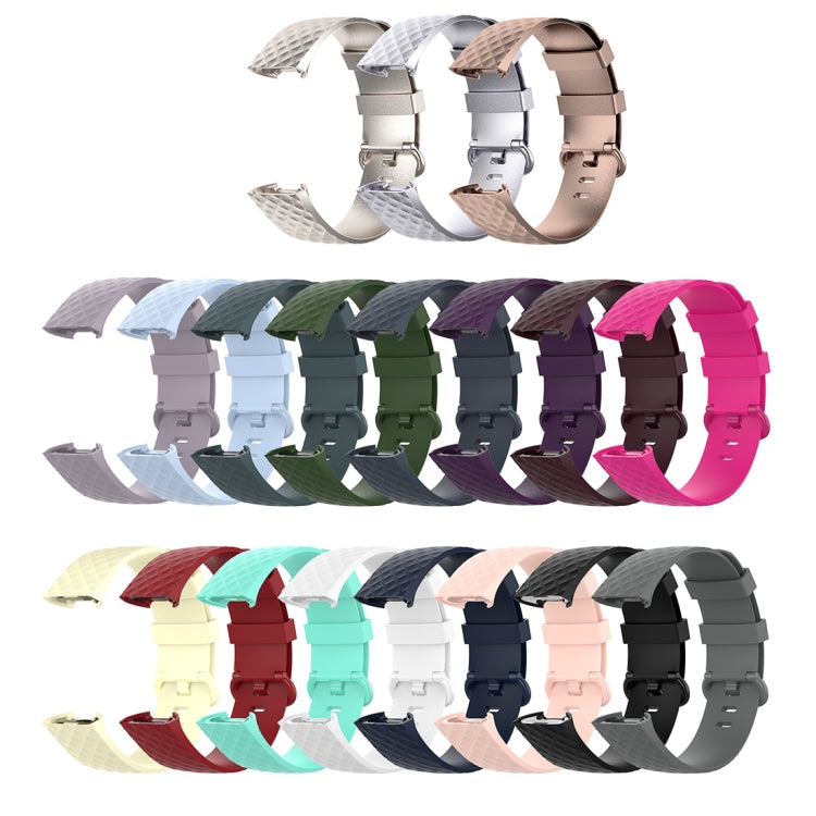 Color Buckle TPU Wrist Strap Watch Band for Fitbit Charge 4 / Charge 3 / Charge 3 SE, Size: S(Rock Teal) - Watch Bands by buy2fix | Online Shopping UK | buy2fix