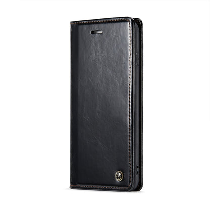 For iPhone 6 Plus/7 Plus/8 Plus CaseMe 003 Crazy Horse Texture Leather Phone Case(Black) - More iPhone Cases by CaseMe | Online Shopping UK | buy2fix