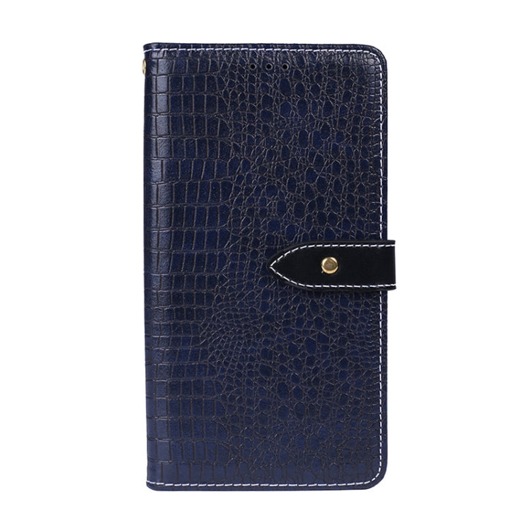 For Ulefone Armor 7 idewei Crocodile Texture Horizontal Flip Leather Case with Holder & Card Slots & Wallet(Dark Blue) - Ulefone Cases by idewei | Online Shopping UK | buy2fix