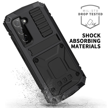 For Samsung Galaxy S23 5G R-JUST Life Waterproof Dustproof Shockproof Phone Case(Black) - Galaxy S23 5G Cases by R-JUST | Online Shopping UK | buy2fix