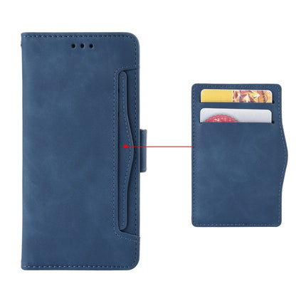 For Blackview BV5200 Skin Feel Calf Texture Card Slots Leather Phone Case(Blue) - More Brand by buy2fix | Online Shopping UK | buy2fix