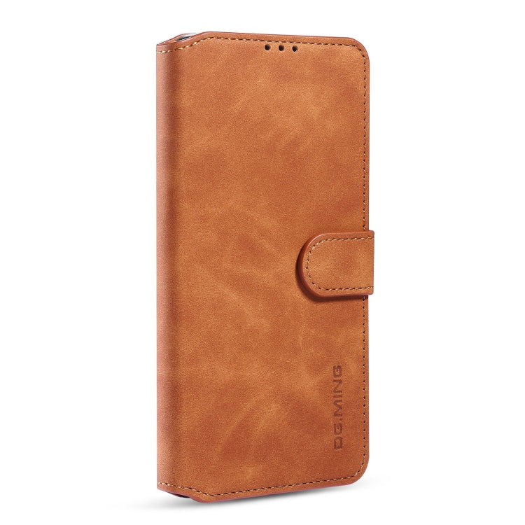 For Galaxy A31 DG.MING Retro Oil Side Horizontal Flip Case with Holder & Card Slots & Wallet(Brown) - Galaxy Phone Cases by DG.MING | Online Shopping UK | buy2fix