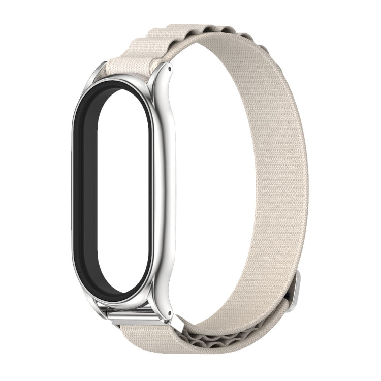 For Xiaomi Mi Band 6 / 5 / 4 / 3 MIJOBS PLUS Nylon Breathable Watch Band(Grey Silver) - Watch Bands by MIJOBS | Online Shopping UK | buy2fix