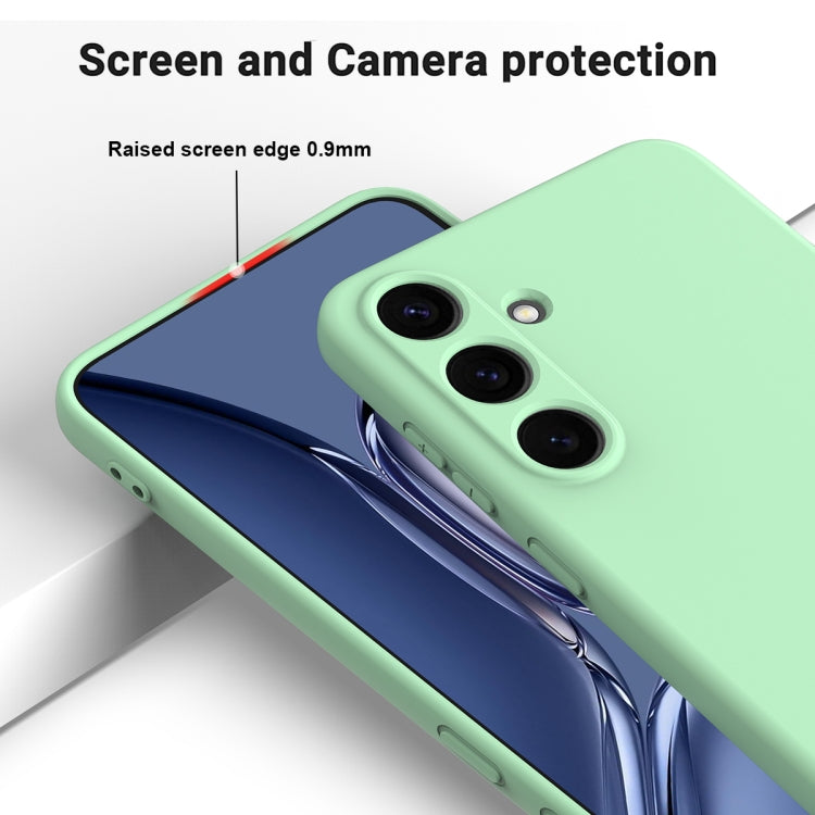 For Samsung Galaxy S25+ 5G Color Liquid Silicone Phone Case(Green) - Galaxy S25+ 5G Cases by buy2fix | Online Shopping UK | buy2fix