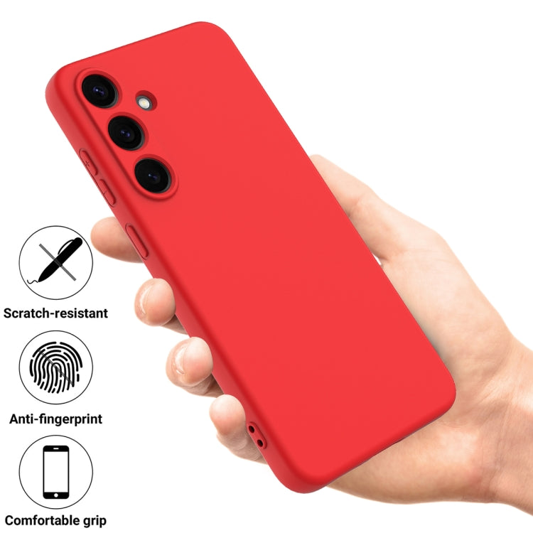 For Samsung Galaxy S25+ 5G Color Liquid Silicone Phone Case(Red) - Galaxy S25+ 5G Cases by buy2fix | Online Shopping UK | buy2fix