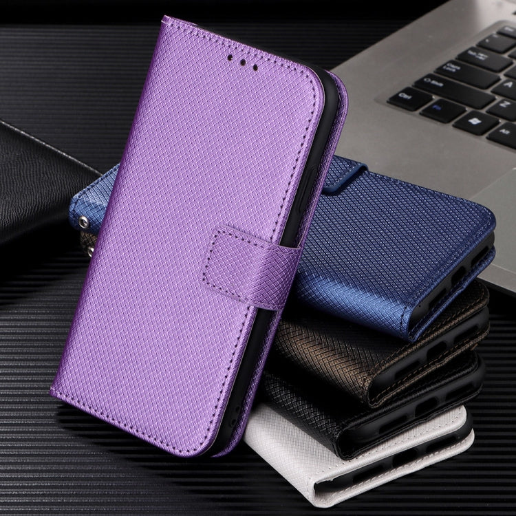 For OnePlus 11 5G Diamond Texture Leather Phone Case(Purple) - OnePlus Cases by buy2fix | Online Shopping UK | buy2fix