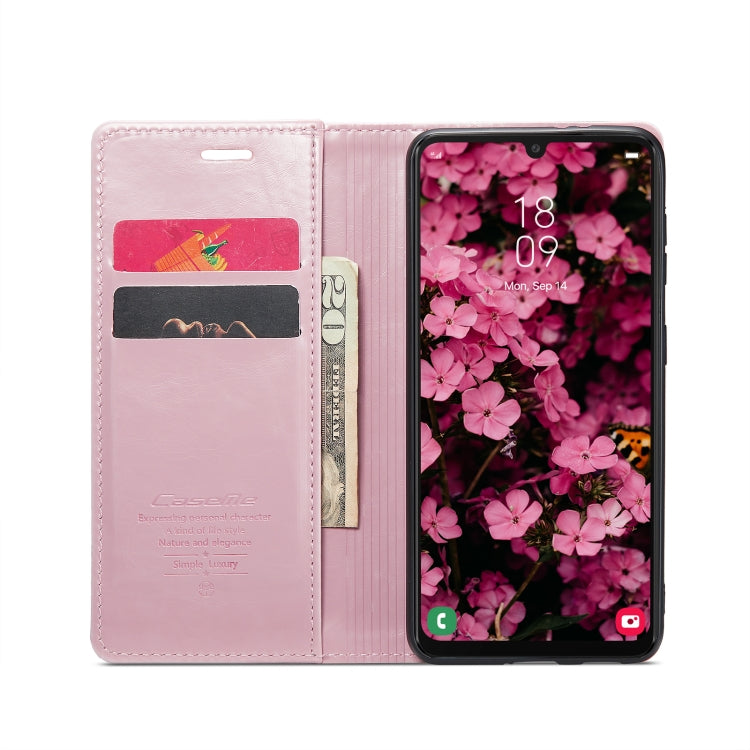 For Samsung Galaxy A34 5G CaseMe 003 Crazy Horse Texture Leather Phone Case(Rose Gold) - Galaxy Phone Cases by CaseMe | Online Shopping UK | buy2fix