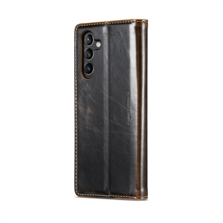 For Samsung Galaxy A54 5G CaseMe 003 Crazy Horse Texture Leather Phone Case(Coffee) - Galaxy Phone Cases by CaseMe | Online Shopping UK | buy2fix