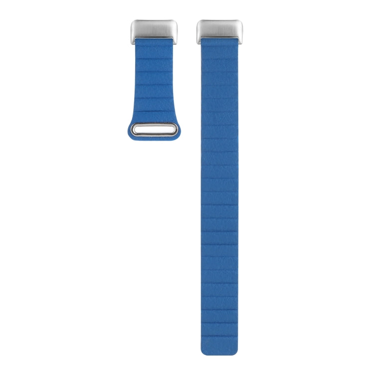 For Fitbit Charge 5 Magnetic Loop Leather Watch Band(Sky Blue) - Watch Bands by buy2fix | Online Shopping UK | buy2fix