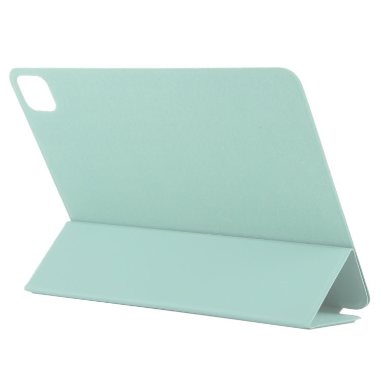 For iPad Air 13 2024 / Pro 12.9 2020 Non-buckle Double-sided Magnetic Flip Leather Tablet Case With Holder & Sleep / Wake-up Function(Light Green) - iPad Pro 12.9 (2020) Cases by buy2fix | Online Shopping UK | buy2fix