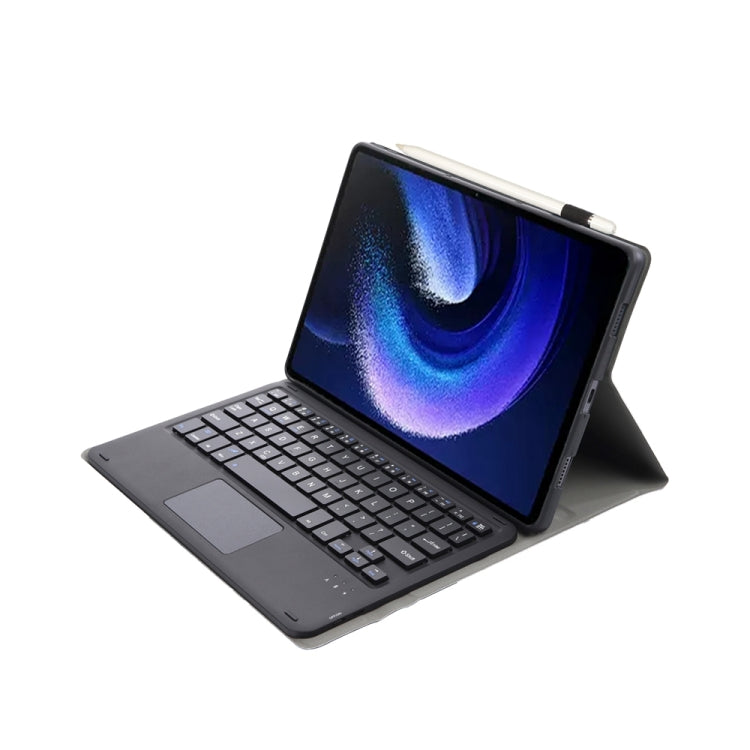 For Xiaomi Pad 6 / Pad 6 Pro A0N7-A Lambskin Texture Ultra-thin Bluetooth Keyboard Leather Case with Touchpad(Black) - Others Keyboard by buy2fix | Online Shopping UK | buy2fix