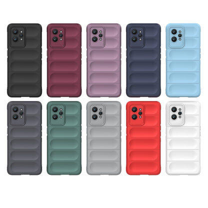 For Realme GT2 Pro Magic Shield TPU + Flannel Phone Case(Dark Grey) - Realme Cases by buy2fix | Online Shopping UK | buy2fix