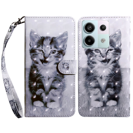 For Xiaomi Redmi Note 13 Pro 5G 3D Painted Pattern Leather Phone Case(Smile Cat) - Note 13 Pro Cases by buy2fix | Online Shopping UK | buy2fix