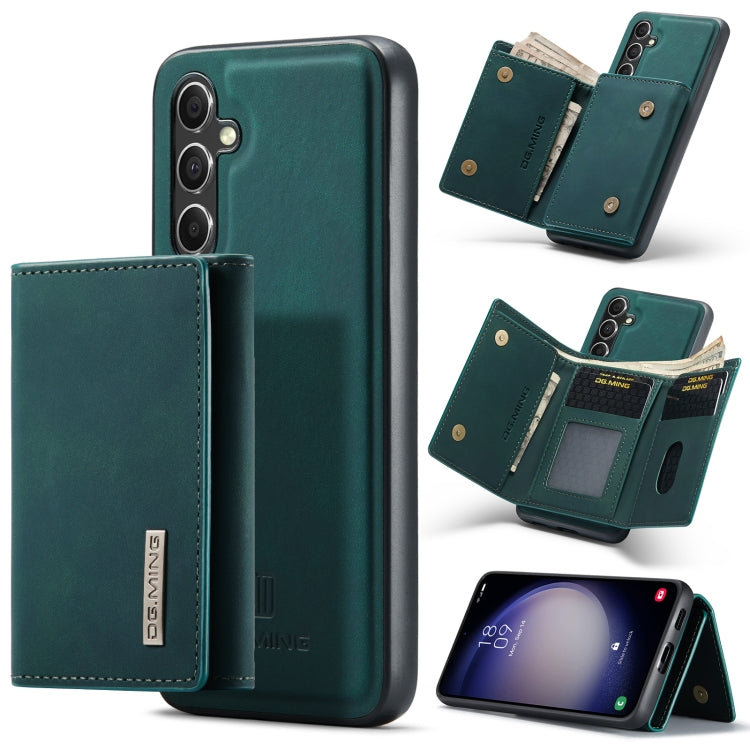 For Samsung Galaxy S23 FE 5G DG.MING M1 Series 3-Fold Multi Card Wallet + Magnetic Phone Case(Green) - Galaxy S23 FE 5G Cases by DG.MING | Online Shopping UK | buy2fix