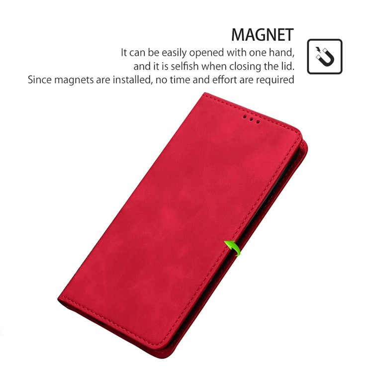 For Xiaomi 14 Pro Skin Feel Magnetic Leather Phone Case(Red) - 14 Pro Cases by buy2fix | Online Shopping UK | buy2fix
