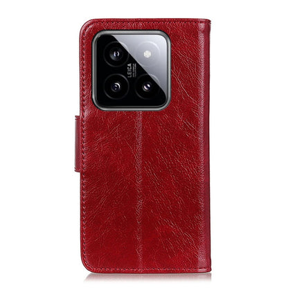 For Xiaomi 14 Pro Nappa Texture Horizontal Flip Leather Phone Case(Red) - 14 Pro Cases by buy2fix | Online Shopping UK | buy2fix