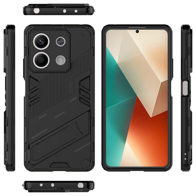 For Xiaomi Redmi Note 13 Punk Armor 2 in 1 PC + TPU Phone Case(Black) - Note 13 Cases by buy2fix | Online Shopping UK | buy2fix