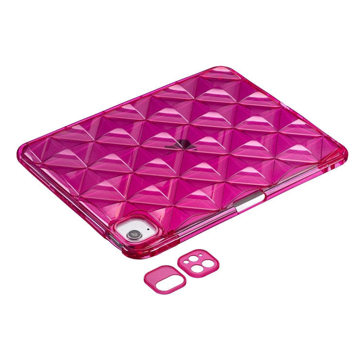 Diamond Texture TPU Airbag Tablet Case For iPad Air 11 2024 / iPad Pro 11(Rose Red) - iPad Pro 11 (2022/2021) Cases by buy2fix | Online Shopping UK | buy2fix