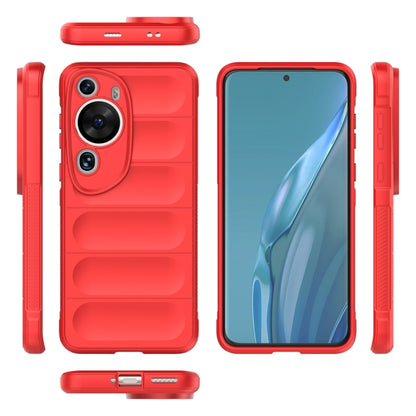 For Huawei P60 Art Magic Shield TPU + Flannel Phone Case(Light Blue) - Huawei Cases by buy2fix | Online Shopping UK | buy2fix