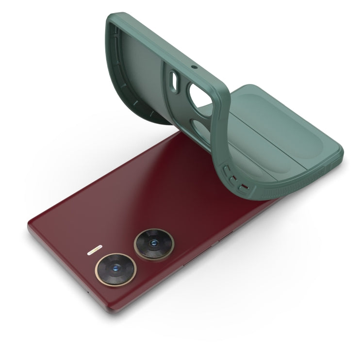 For vivo V29e 4G Global Magic Shield TPU + Flannel Phone Case(Purple) - vivo Cases by buy2fix | Online Shopping UK | buy2fix