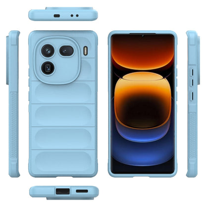 For vivo iQOO 12 Pro 5G Magic Shield TPU + Flannel Phone Case(Light Blue) - iQOO 12 Pro Cases by buy2fix | Online Shopping UK | buy2fix