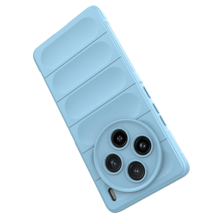 For vivo X100 5G Magic Shield TPU + Flannel Phone Case(Light Blue) - X100 Cases by buy2fix | Online Shopping UK | buy2fix