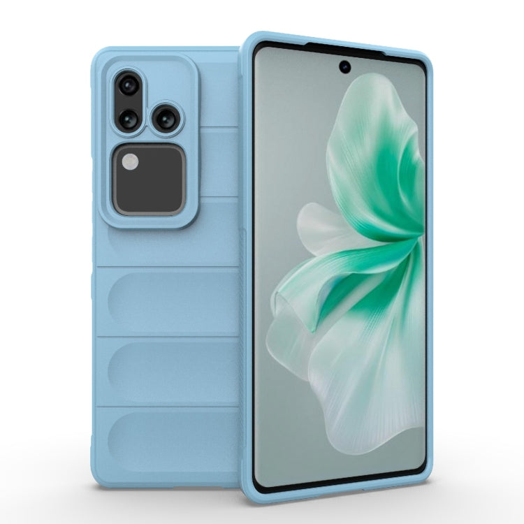 For vivo S18 5G Magic Shield TPU + Flannel Phone Case(Light Blue) - S18 Cases by buy2fix | Online Shopping UK | buy2fix