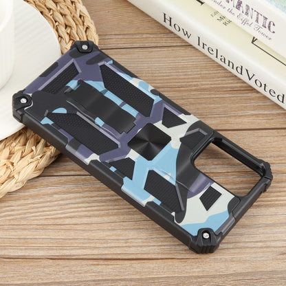 For Motorola Moto G Power 5G 2024 Camouflage Armor Kickstand TPU + PC Magnetic Phone Case(Light Blue) - Motorola Cases by buy2fix | Online Shopping UK | buy2fix